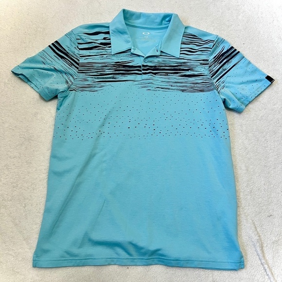 Oakley Other - Oakley Men's Azalea Striped Golf Polo Short Sleeve Top - Medium